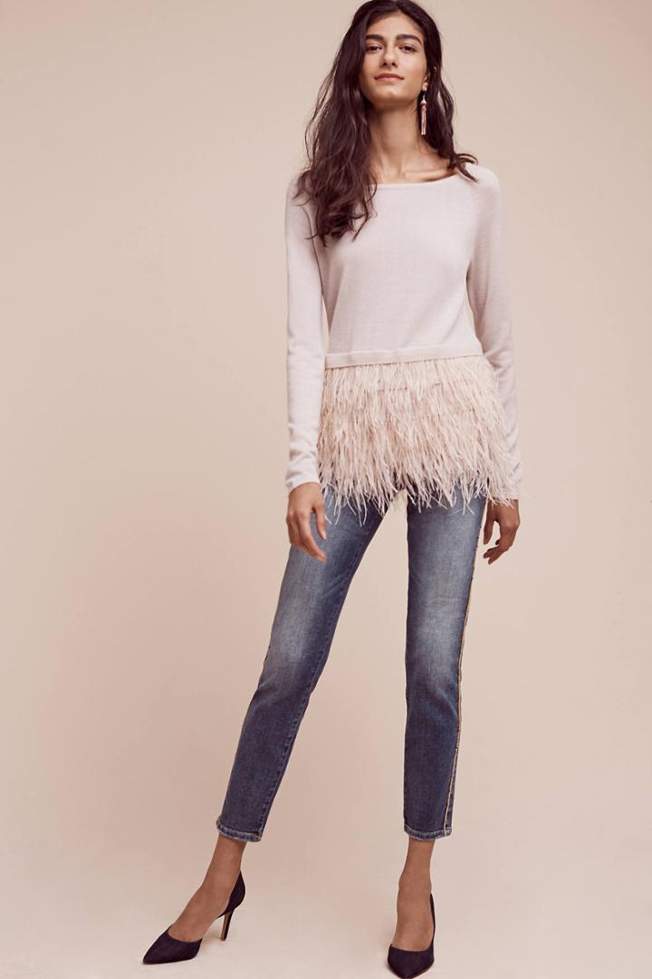 Pilcro Script High-rise Tuxedo Stripe Jeans