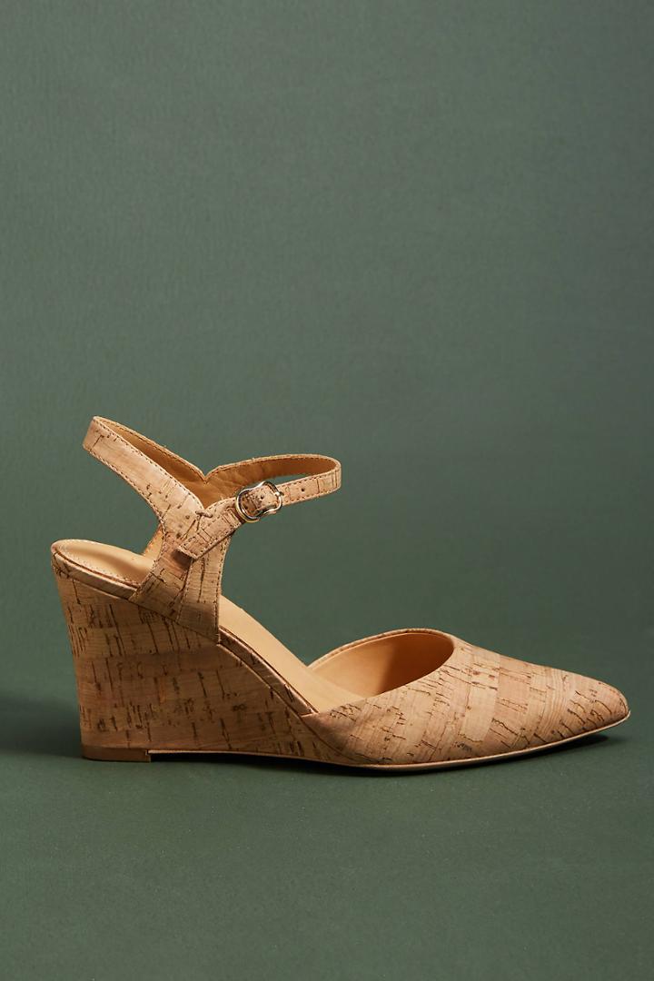Bill Blass Perdi Cork Wedge Heels