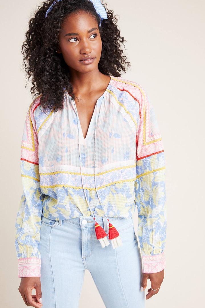 Verb By Pallavi Singhee Aurelia Peasant Blouse