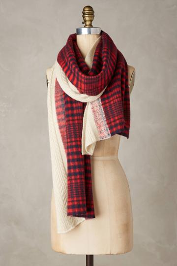 Standard Form Reversible Plaid Scarf