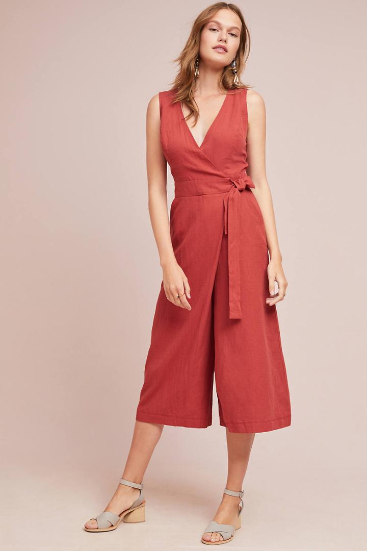 Adelyn Rae Juniper Wrap Jumpsuit