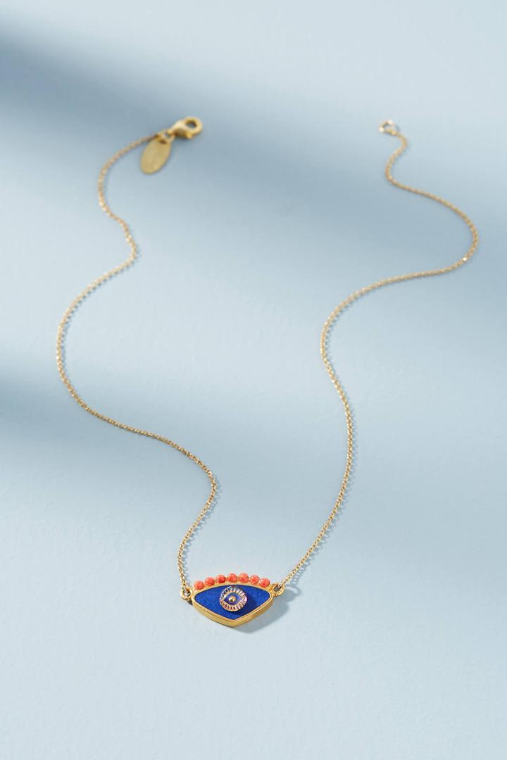 Katerina Psoma Evil Eye Pendant Necklace