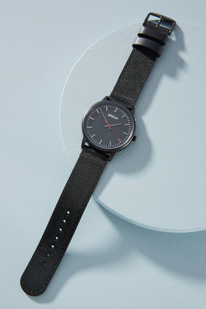 Anthropologie Breda Black Valor Watch