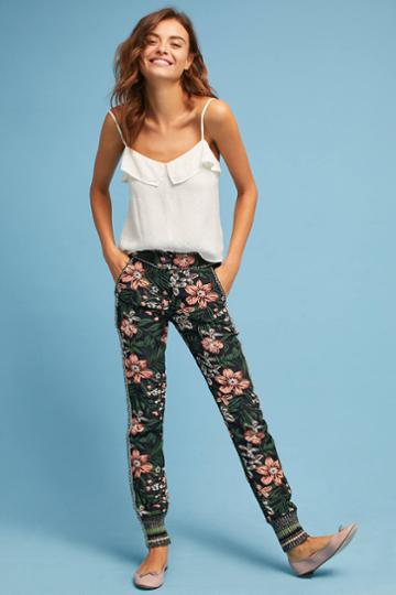 Byron Lars Floral Jacquard Joggers