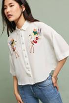Carolina K Flamingo Silk Shirt