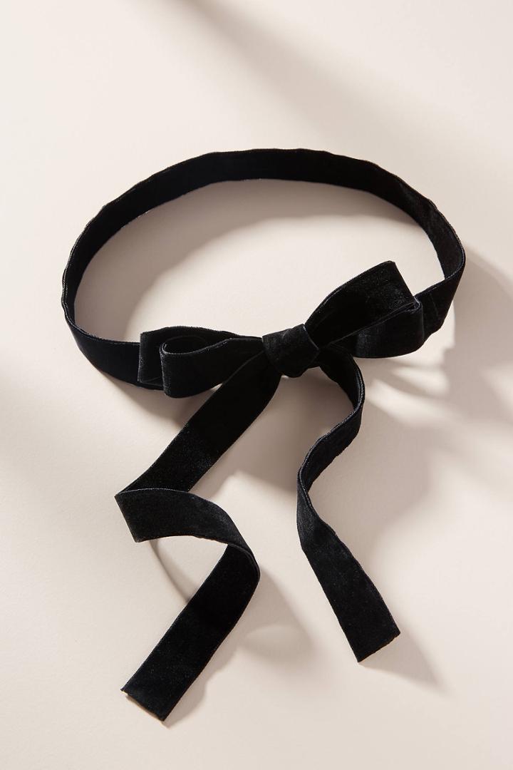 Anthropologie Madeline Velvet Hair Scarf