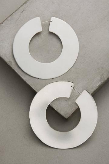 Lila Rice Silver Mondo Hoop Earrings