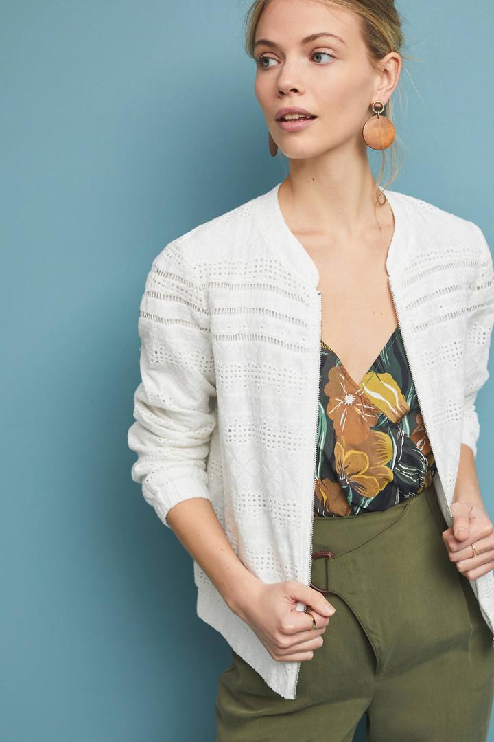 Skies Are Blue Classic Eyelet Jacket