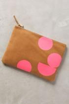 Clare V Paint Dot Pouch Pink