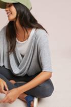 Anthropologie Twisted Knit Poncho