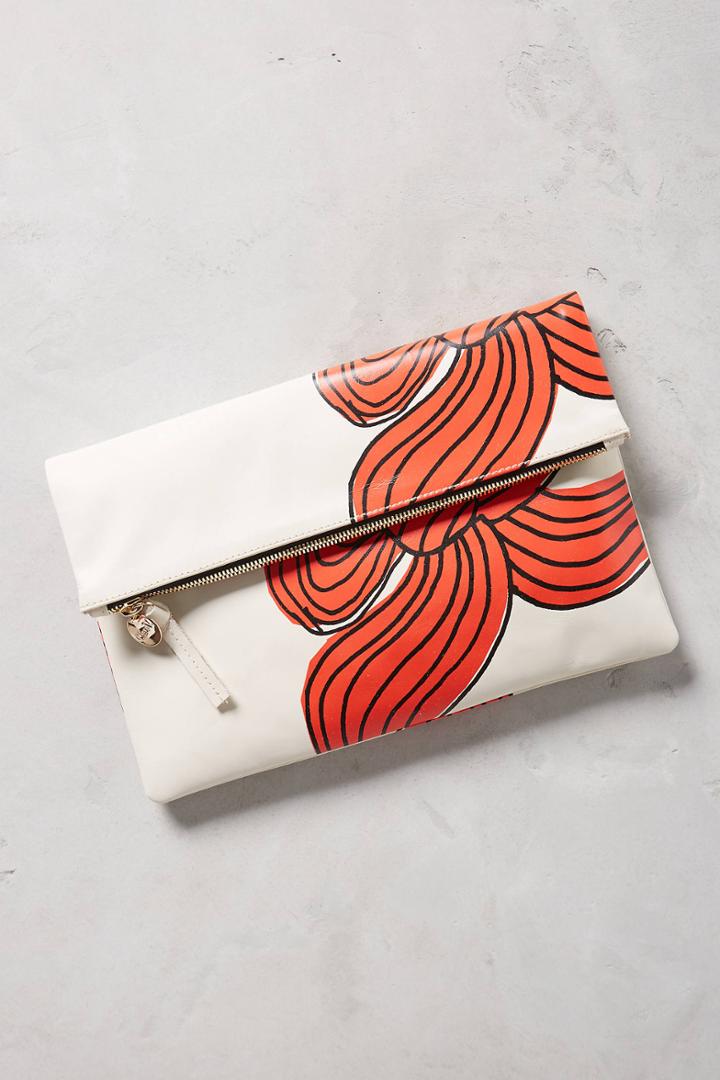 Clare V. Bow Foldover Pouch