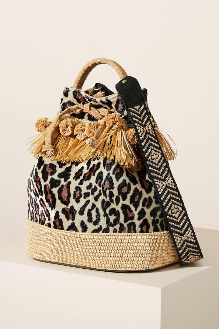 Viamail Embellished Basket Bag