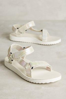 Teva Original Universal Iridescent Sandals White