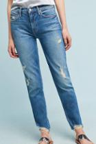 Mother The Flirt Fray High-rise Skinny Ankle Jeans
