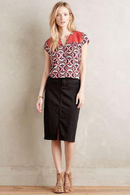 No Denim Pencil Skirt