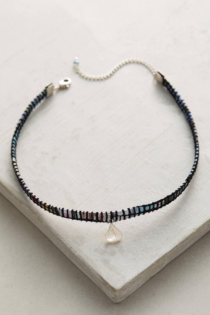 Ela By Ela Rae Kimra Leather Choker Necklace
