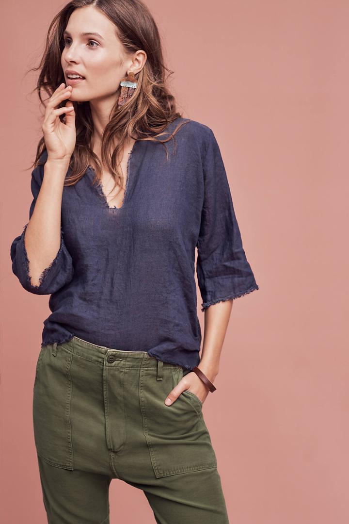Love Tanjane Linen Rosetta Top
