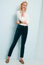 Essentials By Anthropologie The Essential Velvet Slim Trousers