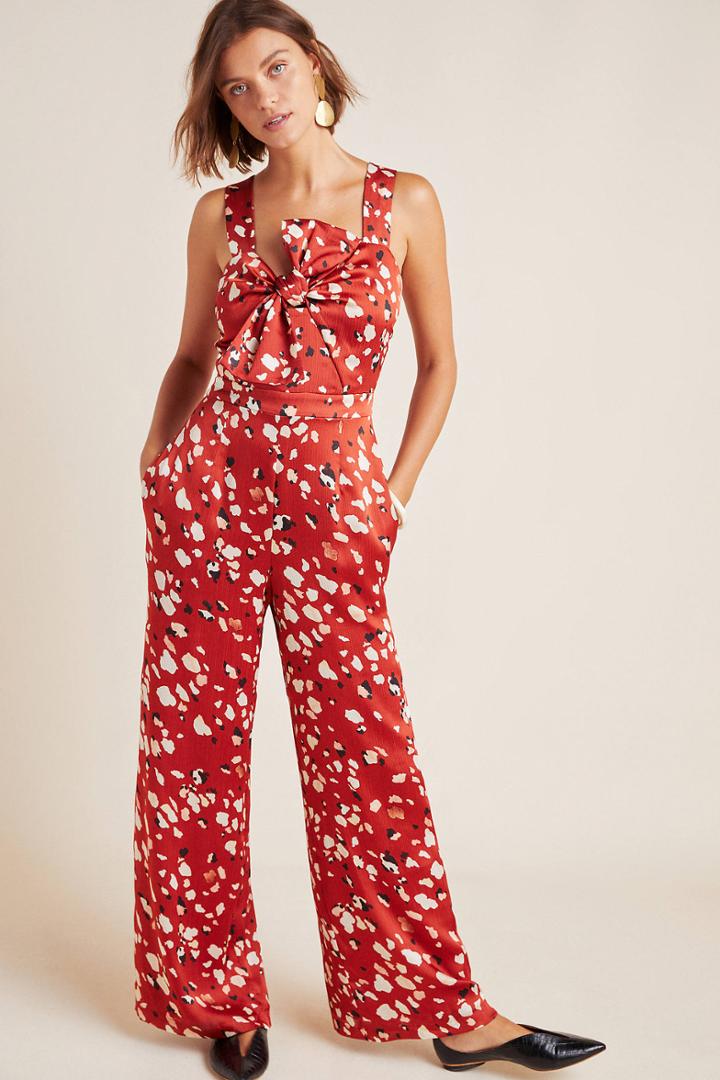 Adelyn Rae Romy Tie-front Jumpsuit