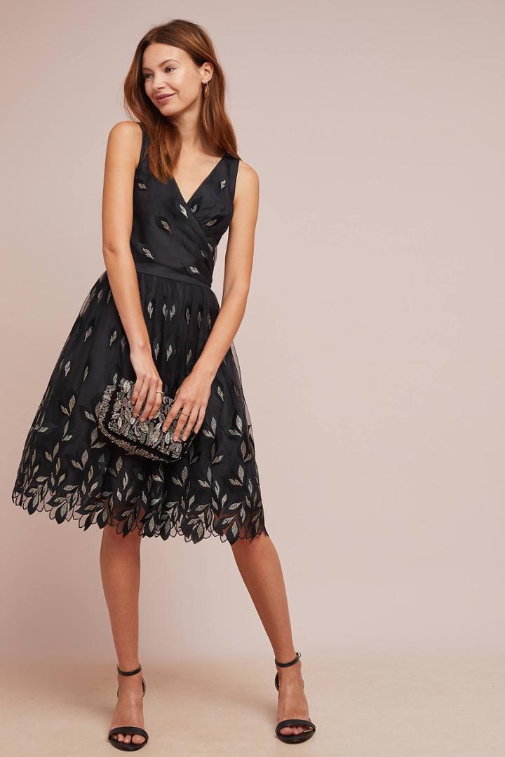 Shoshanna Joalyn Metallic Dress