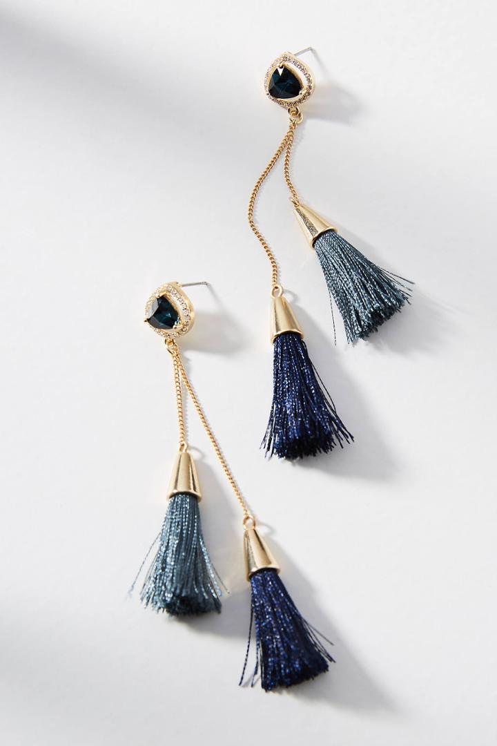 Anthropologie Vera Tassel Drop Earrings