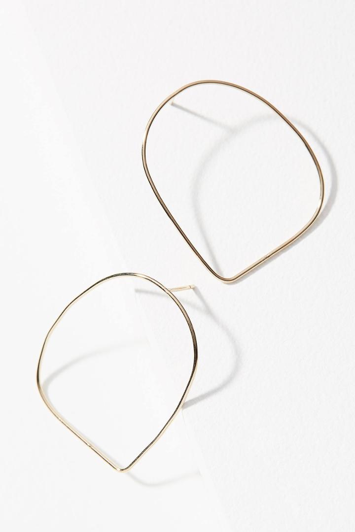 Two Hills Hollow Wire Hoop Earrings