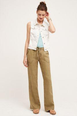 Sanctuary Drawstring Linen Wide-legs