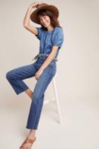 Mother The Rambler High-rise Frayed Wide-leg Jeans