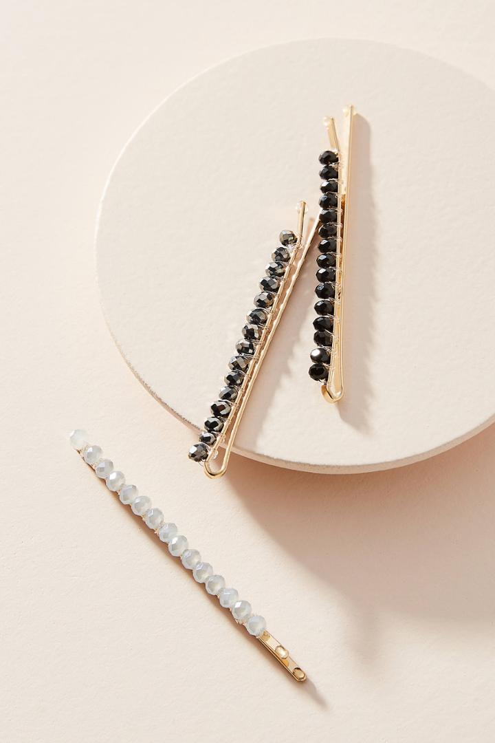 Anthropologie Alice Embellished Bobby Pin Set