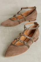 Corso Como Mince Flats Taupe/taupe Kid Suede/silk Nappa