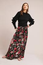 Isla Maude Floral Burnout Maxi Skirt
