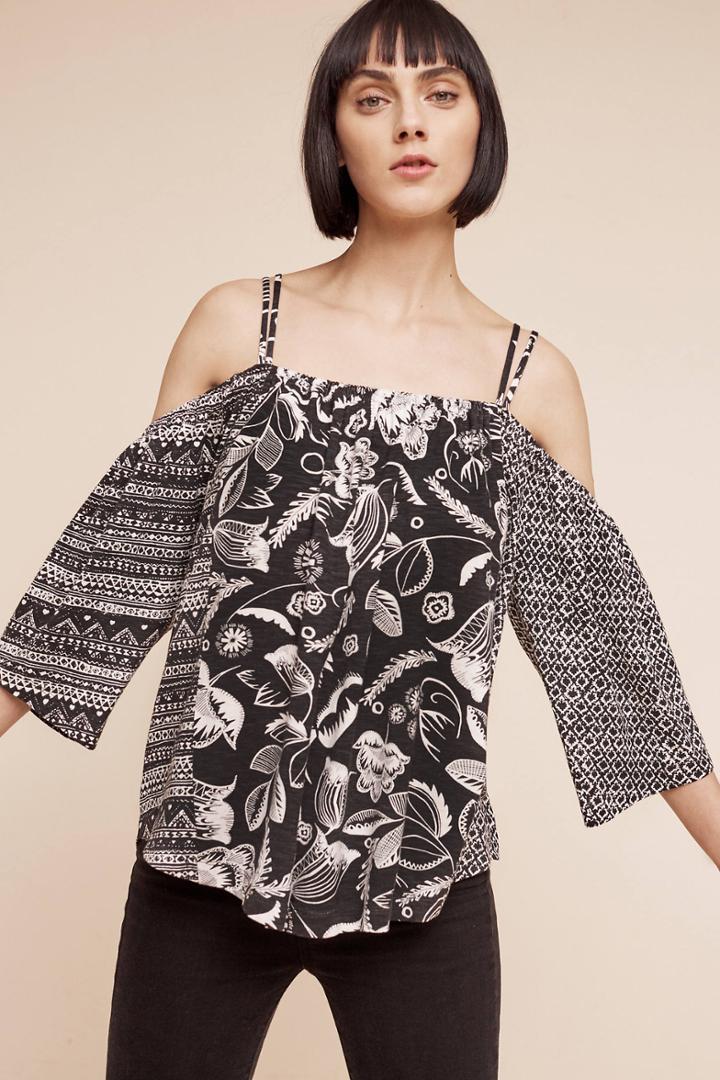 Deletta Reeve Open-shoulder Top