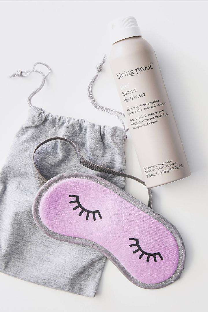 Living Proof No Frizz Instant De-frizzer Spray + Sleep Mask Set