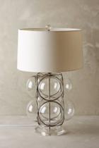 Anthropologie Lathered Lucite Lamp Ensemble