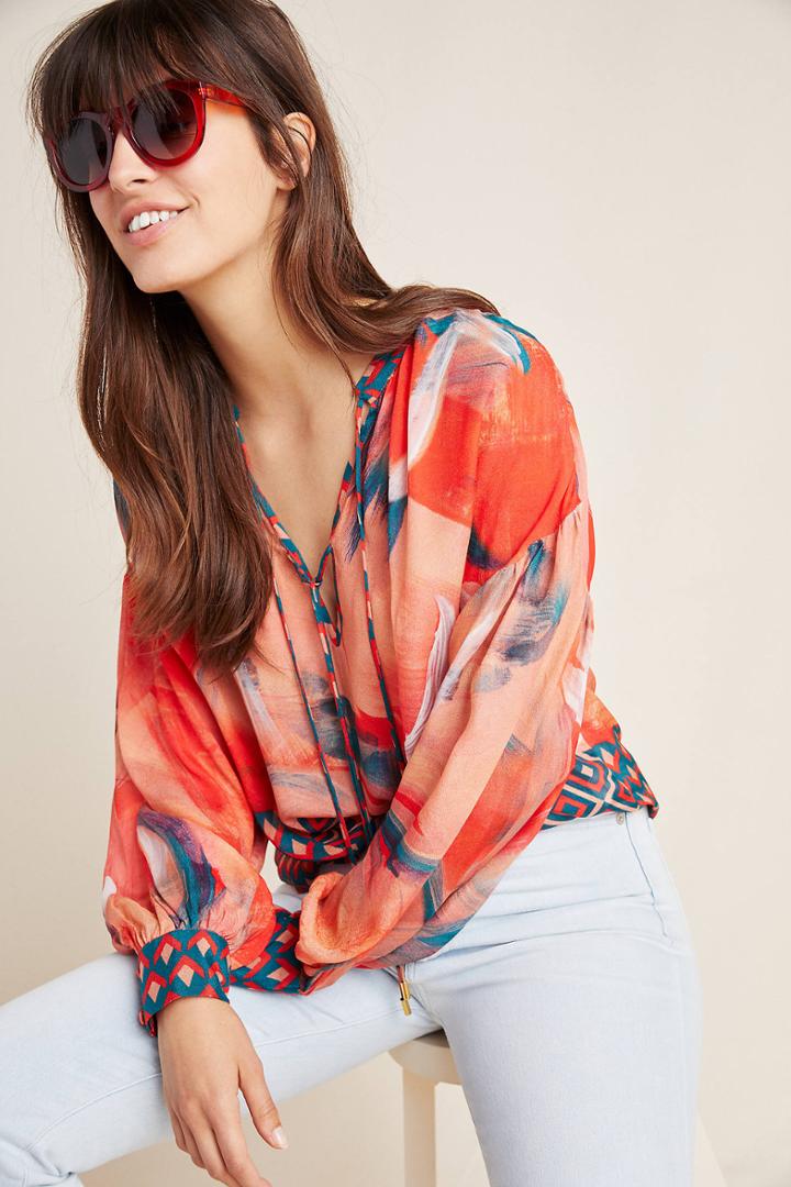 Bl-nk Siena Peasant Blouse
