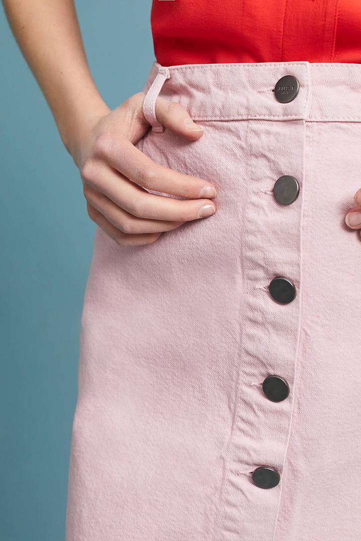 Just Female Amaranth Denim Pencil Skirt