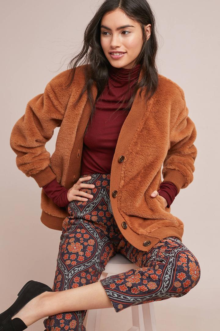 Bagatelle Faux Fur Bomber Jacket