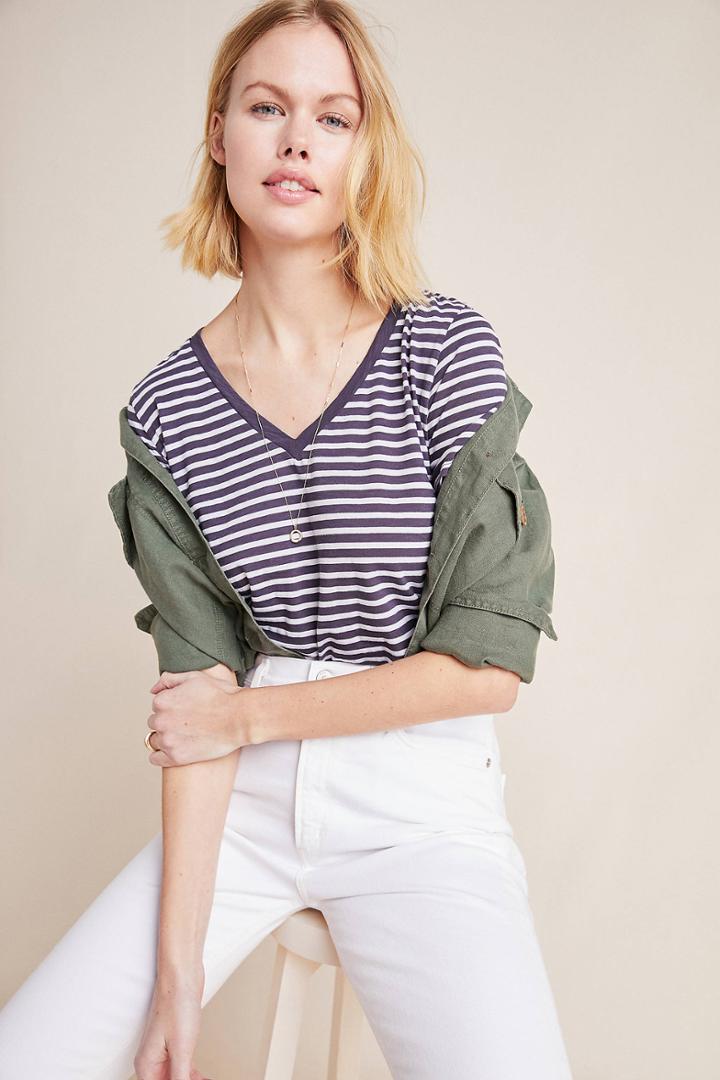Velvet By Graham & Spencer Madalyn Striped Tee