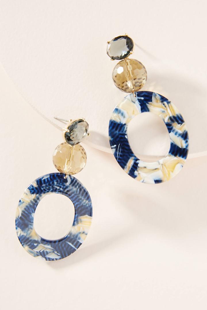 Anthropologie Deidra Resin Drop Earrings