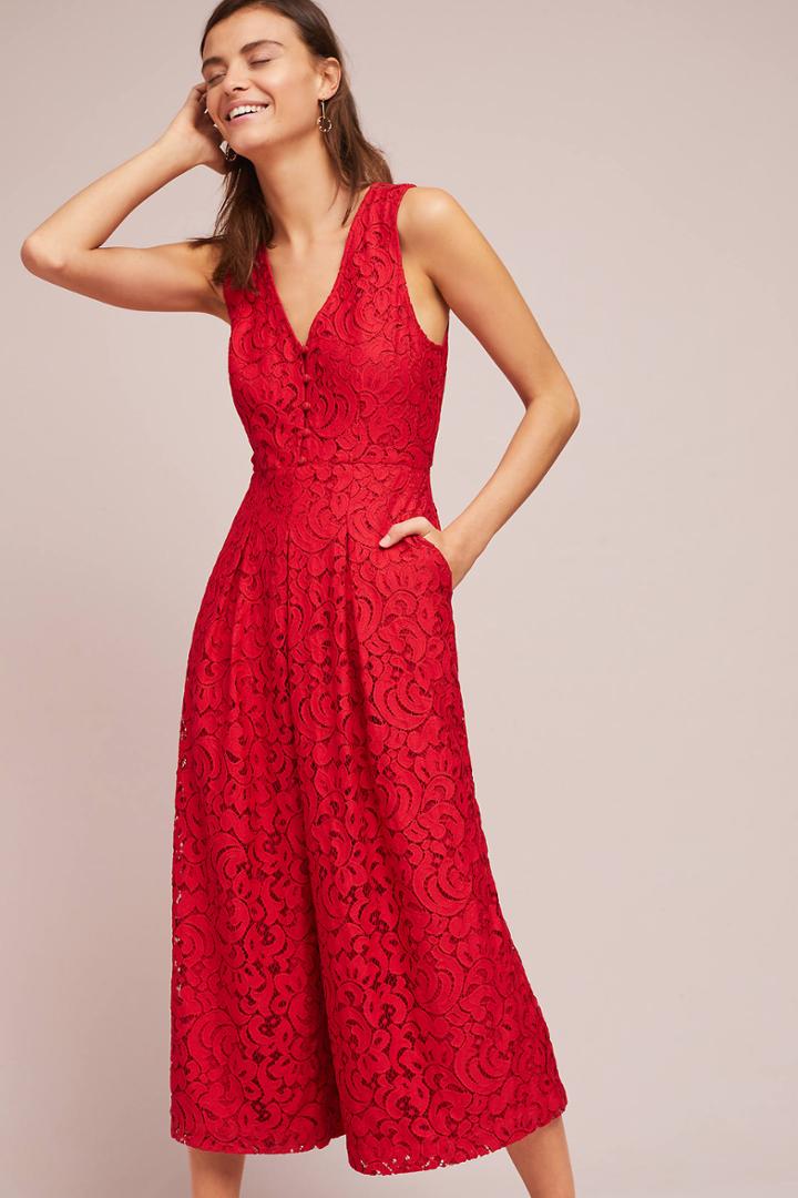 Moulinette Soeurs Jaeda Lace Wide Leg Jumpsuit