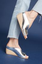 Sydney Brown Metallic Micro Wedges