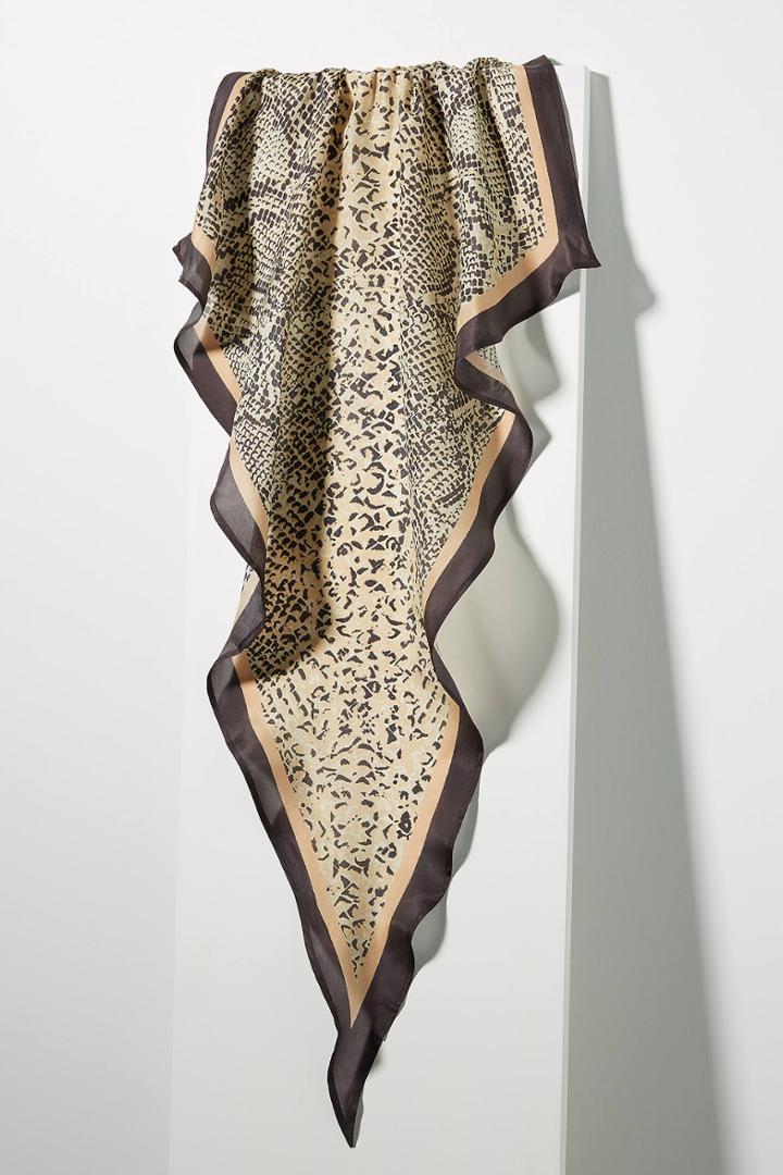Anthropologie Maisy Silk Kerchief Scarf