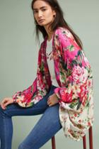 Anthropologie Field Of Flowers Kimono