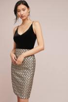 Black Halo Amour Metallic Dress