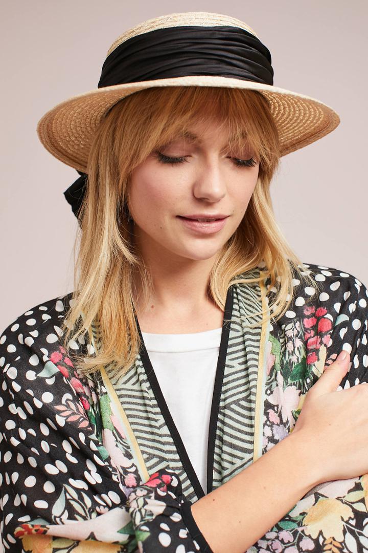 Eugenia Kim Brigette Bow Boater Hat