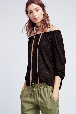 Velvet By Graham And Spencer Maude Off-the-shoulder Top