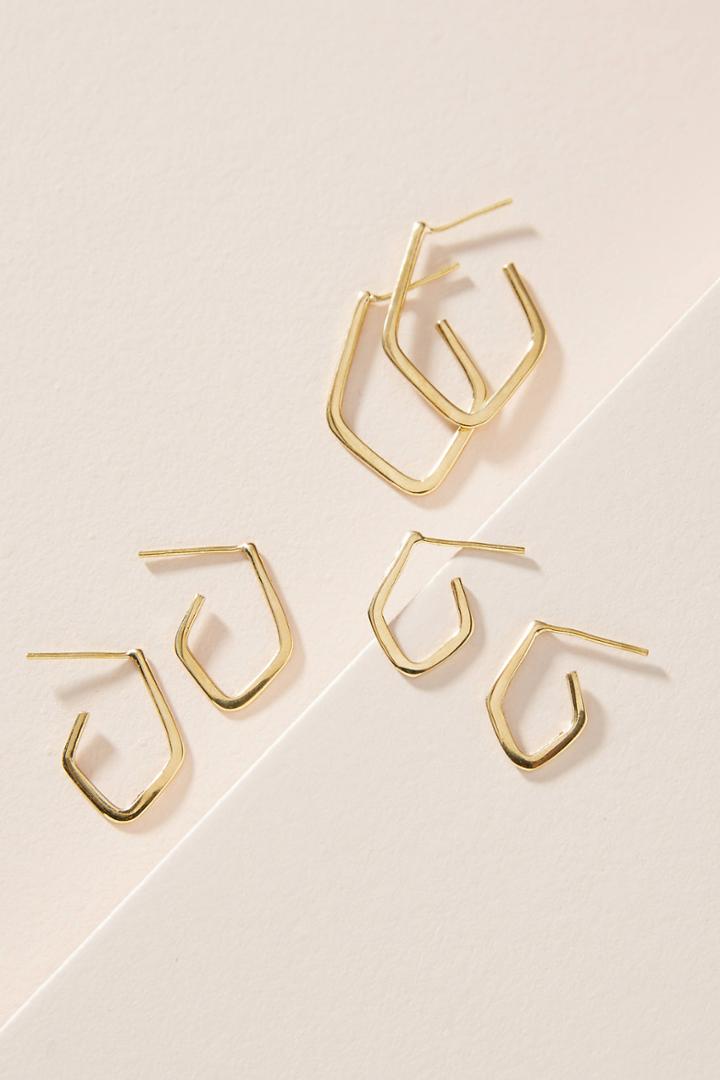 Lena Bernard Geometric Hoop Earring Set