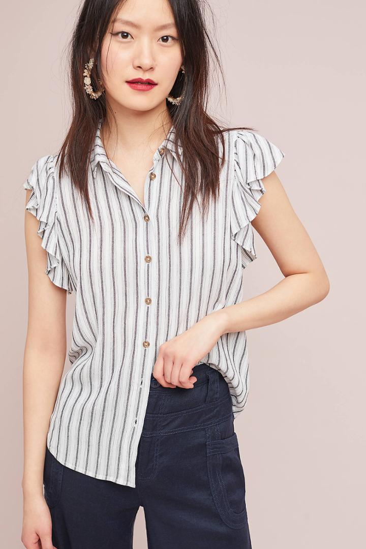 Maeve Fairhope Striped Buttondown