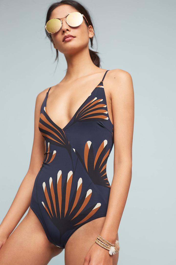 Siyu Eden Surplice One-piece Swimsuit