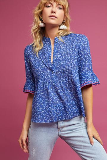 Dina Agam Amora Floral Buttondown